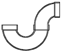 2 DWV P-Trap Union H x H