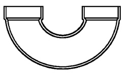 4 DWV Return Bend H x H