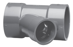 8 x 8 x 6 Slip x Slip x Slip Sch80 Reducing WYE