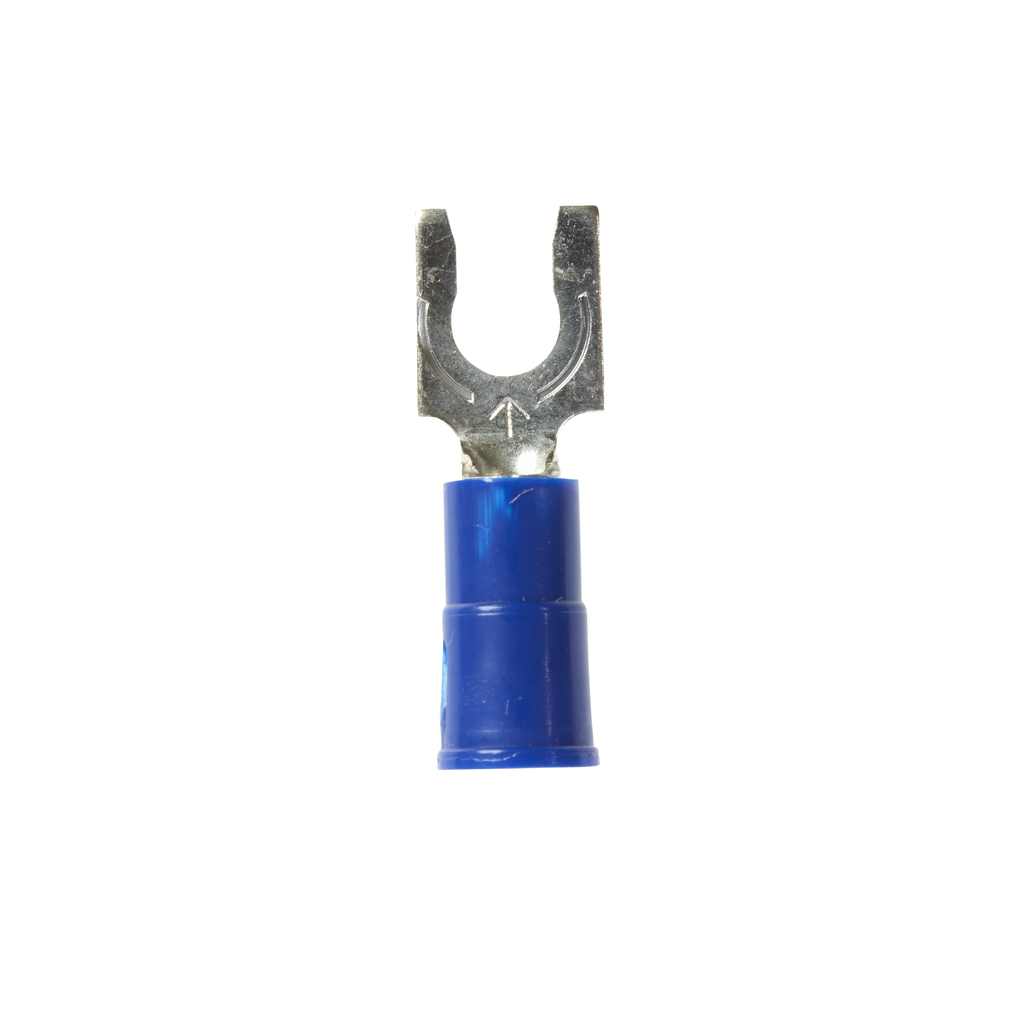 Product image for 3M MVU14-8FLK Vinyl Insulated Butted Seam Locking Fork Terminal