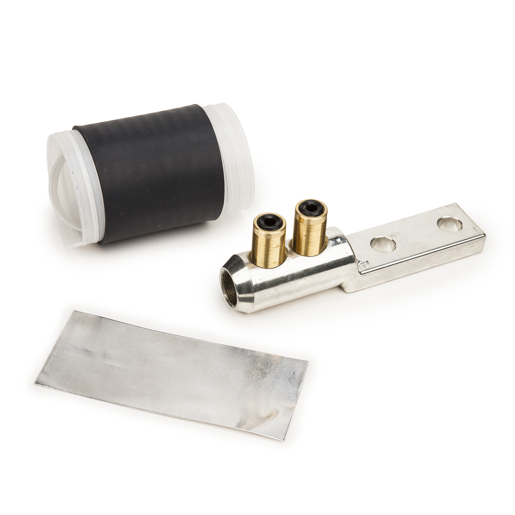 Product image for 3M QL2-A-1/0-350 3M™ Mechanical Shearbolt Two-Hole Lug Ql2 Series 1/0-350, 1/0-350 Kcmil