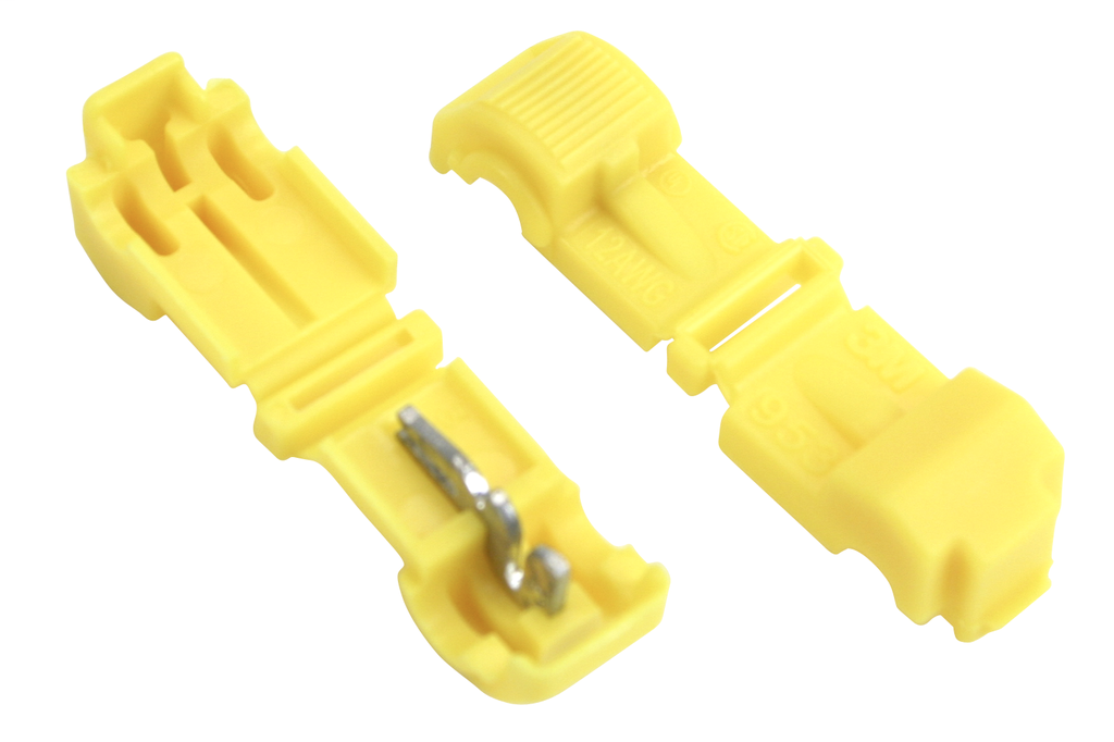 Product image for 3M 953K-BULK 3M™ Scotchlok™ Female QuickSlide Disconnect, T-Tap Nylon Insulated Self-Stripping 953K, 12 AWG, 1000/case