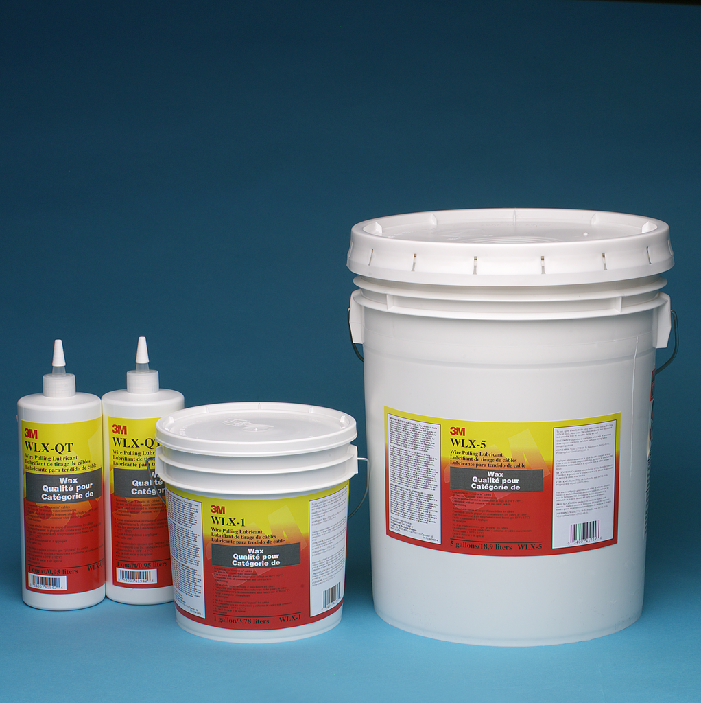 Product image for 3M Electrical WLX-5 42 lb 5 Gallon Pail Wire Pulling Lubricant Wax