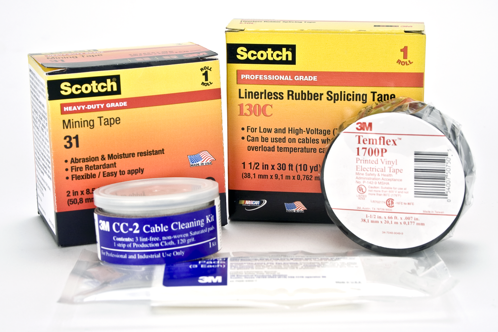 3M 3100 Mining Tape Splice Kit 600V 3M 3100 Mining Tape Splice Kit 600V