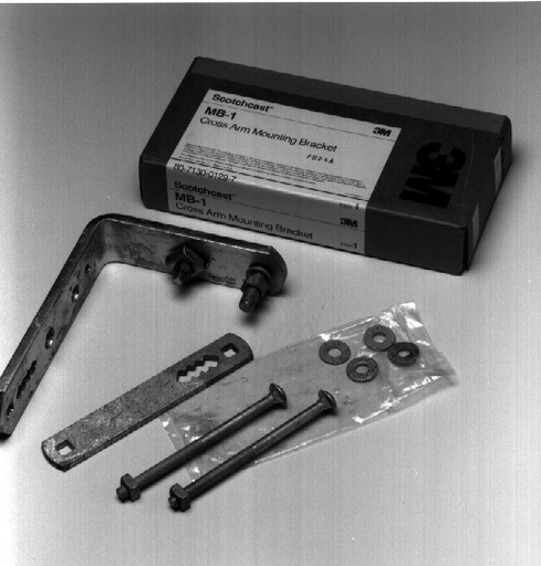 3M™ Cross-Arm Mounting Bracket MB-1, galvanized steel, 10 /Case