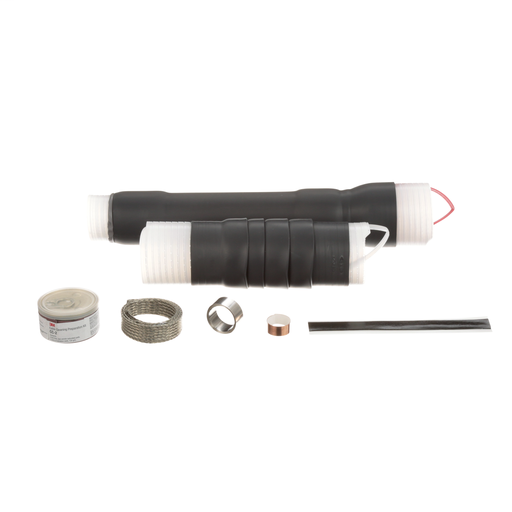 3M™ Cold Shrink QT-III Termination Kit 7695-S-INV-4, Tape/Wire/UniShield® Shielding, Ins. OD 1.05-1.80 in, 4 Skirt, 3/kit