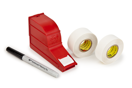 3M™ ScotchCode™ Wire Marker Write-On Dispenser with Tape and Pen SLW, 1.0 in x 5.0 in, 10/Case