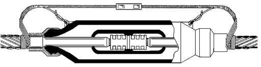 3M™ QS Molded Rubber Splice Kit 5408-CI-750, CN and JCN Cable, 15 kV, 750 kcmil, Cable Insulation O.D. 1.320-1.520 in, 1/case