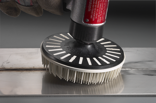 Scotch-Briteâ„¢ Bristle Disc, 4-1/2 in x 5/8-11 Internal 80, 10 per case