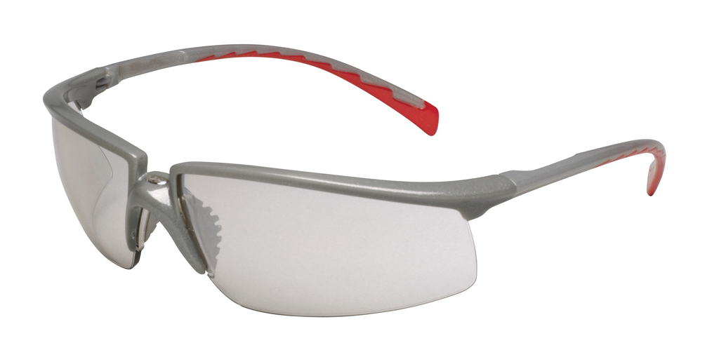 Product image for 3M Industrial Safety 12268-00000-20 Silver/Red Frame I/O Mirror Lens Protective Eyewear