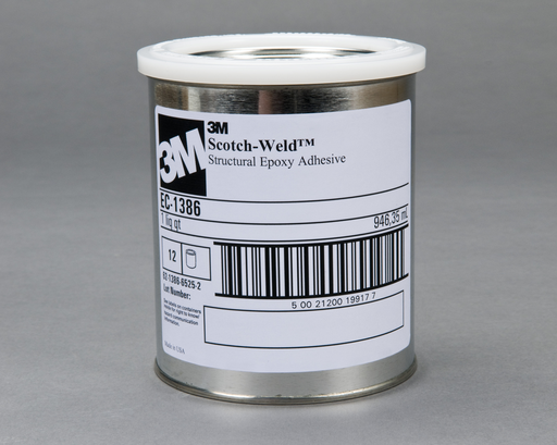 3Mâ„¢ Scotch-Weldâ„¢ Epoxy Adhesive 1386, Cream, 1 Quart Can, 12/case