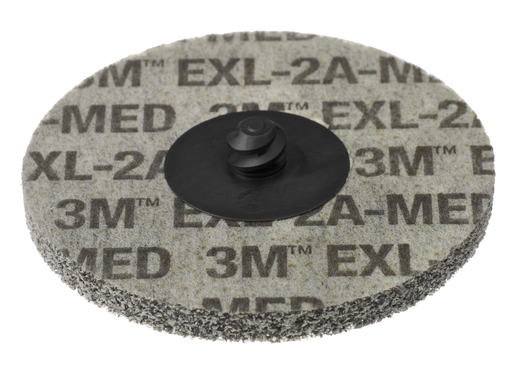 Scotch-Briteâ„¢ Rolocâ„¢ EXL Unitized Wheel, XL-UR, 2A Medium, TR, 3 in x NH, 10/Inner 40 ea/Case