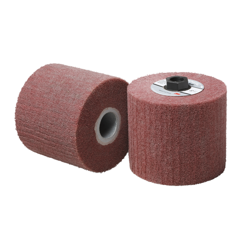 Scotch-Briteâ„¢ Match and Finish Flap Brush, 4-1/2 in x 4 in x 5/8 in-11 5A MED, 1 ea/Case