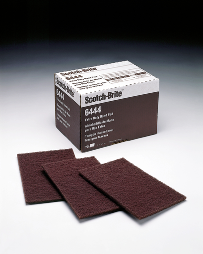 Scotch-Briteâ„¢ Extra Duty Hand Pad 6444, 6 in x 9 in, 20/Carton, 3 Cartons/Case
