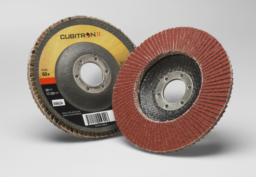 3Mâ„¢ Cubitronâ„¢ II Flap Disc 967A, 60+, T29, 4-1/2 in x 7/8 in, 10 ea/Case