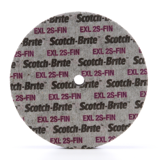 Scotch-Briteâ„¢ EXL Unitized Wheel, XL-UW, 2S Fine, 6 in x 1/2 in x 1/2 in, 4 ea/Case