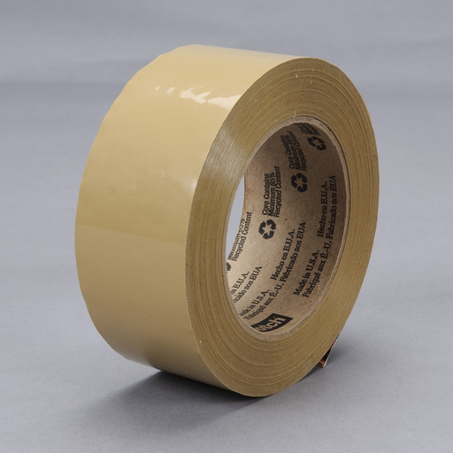 Scotch® Box Sealing Tape 371, Tan, 48 mm x 50 m, 36/Case