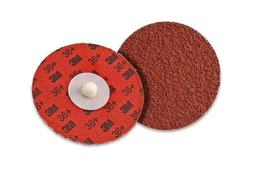 3M Cubitron II Roloc Durable Edge Disc 984F, 36+, YF-weight, TR, Maroon, 3 in, Die R300V, 50/Carton, 200 ea/Case