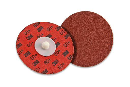 3M Cubitron II Roloc Durable Edge Disc 984F, 60+, YF-weight, TR, Maroon, 1-1/2 in, Die R150S, 50/Carton, 200 ea/Case