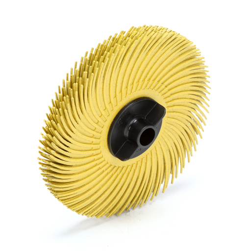 Scotch-Brite Radial Bristle Disc, 3 in x 3/8 in 80, 40/Carton, 80 ea/Case