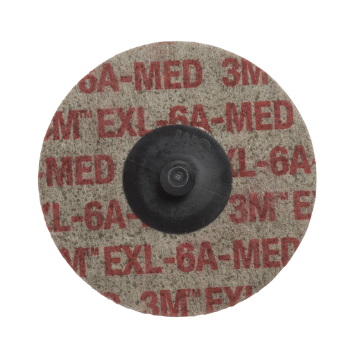 Scotch-Brite Roloc EXL Unitized Wheel, XL-UR, 6A Medium, TR, 3 in x NH, 10/Carton 40 ea/Case