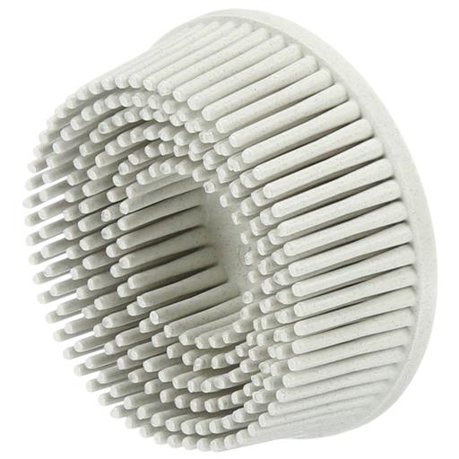Scotch-Brite Roloc Bristle Disc, RD-ZB, 120, TR, White, 2 in x 5/8 in, Tapered, 10/Carton, 40 ea/Case