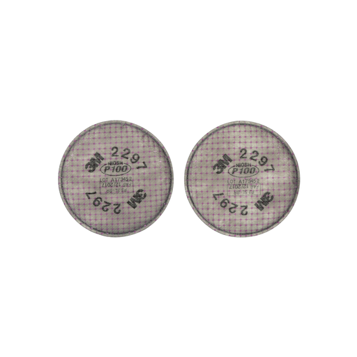 3M Advanced Particulate Filter 2297, P100, with Nuisance Level Organic Vapor Relief, 100 EA/Case