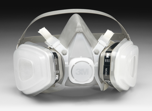 3M Half Facepiece Disposable Respirator Assembly 52P71, Organic Vapor/P95 Respiratory Protection, Medium 12 EA/Case