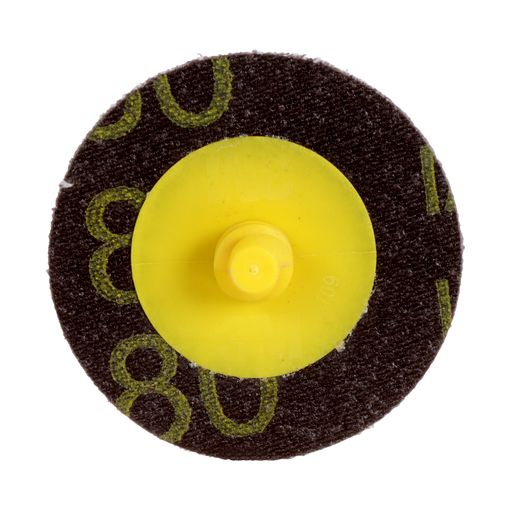 3M Roloc Disc 361F, 80 YF-weight, TR, 2 in, Die R200P, 50/Carton, 200 ea/Case