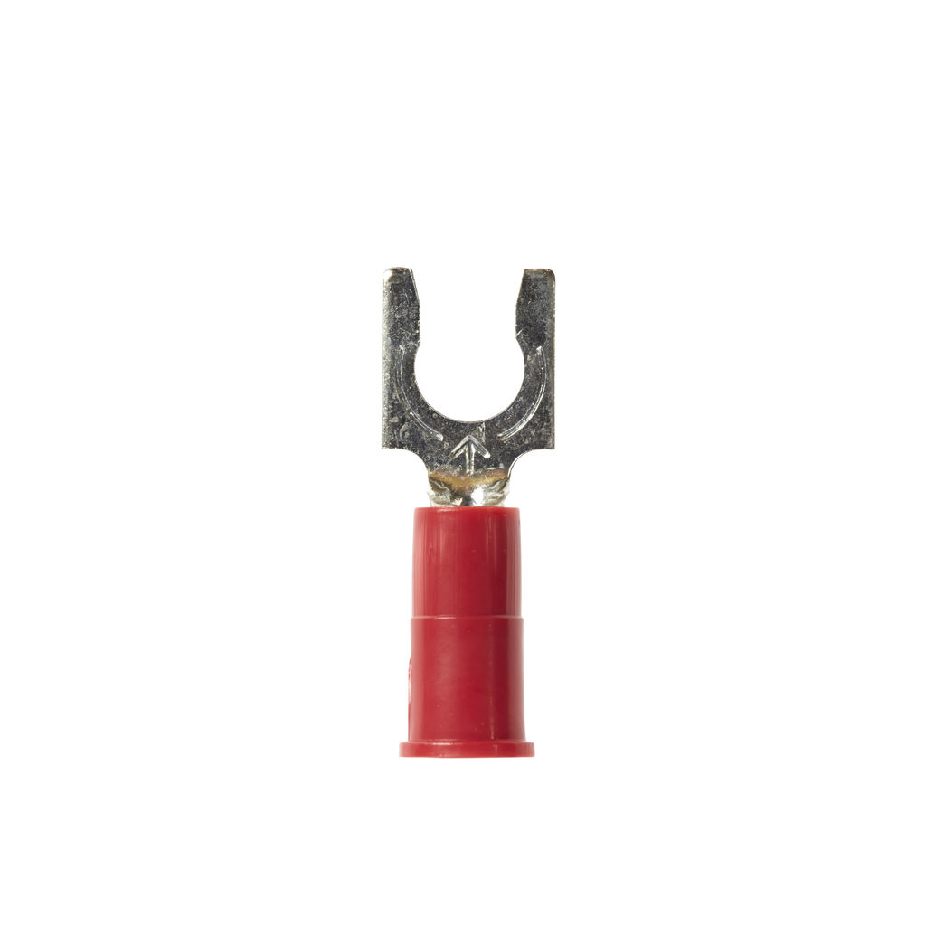 Product image for 3M MVU18-10FLK Vinyl Insulated Butted Seam Locking Fork Terminal