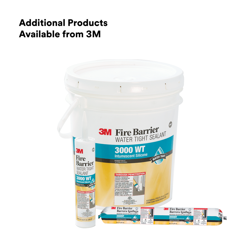 3M 3000WT-10oz Fire Barrier Water Tight Sealant, 10 fl.oz