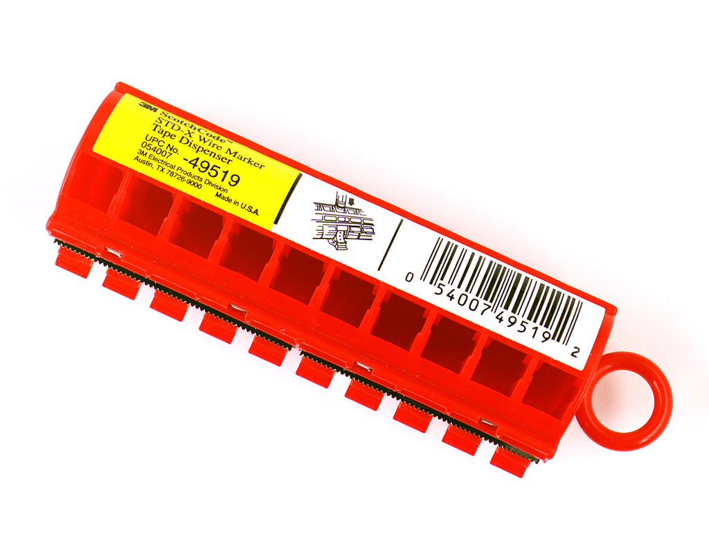 Product image for 3M STD-X 10/Case Wire Marker Tape Dispenser