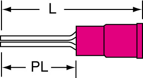 Product image for 3M Industrial Safety MNG18-47PX-A Nylon Insulated 100/Bottle Grip Pin Terminal