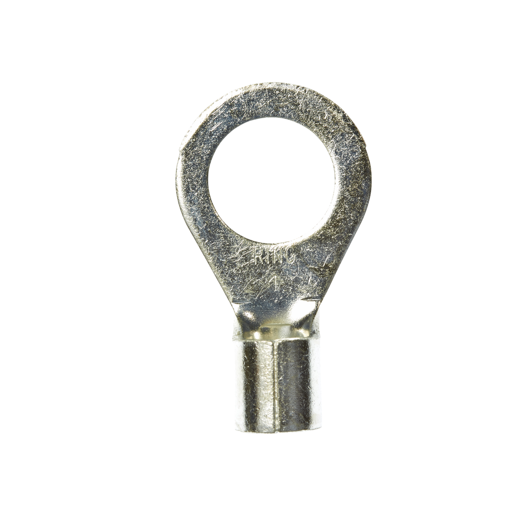 Product image for 3M M6-12R/SK Non-Insulated Brazed Seam Ring Tongue Terminal