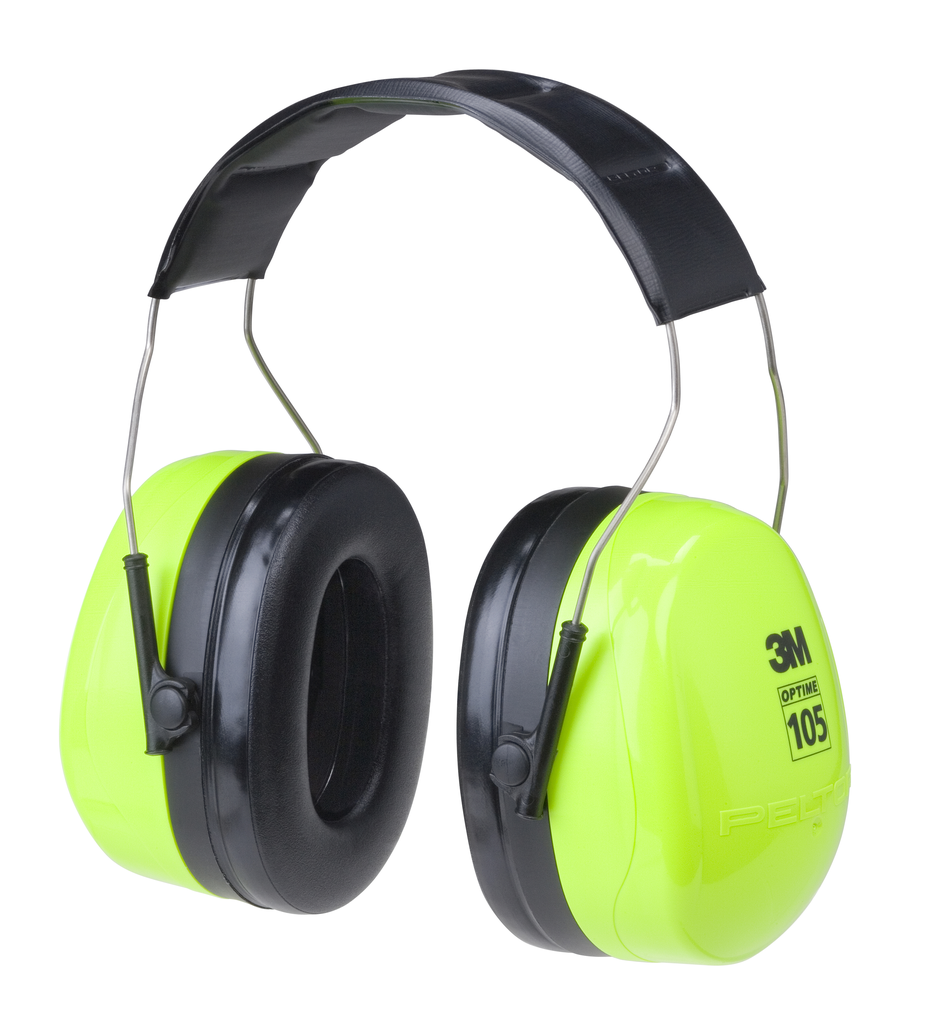 Product image for 3M 98172 Peltor Optime 105 Over-the-Head Earmuff Hearing Conservation H10A HV 10 EA/Case