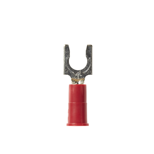 Product image for 3M MVU18-10FLK Vinyl Insulated Butted Seam Locking Fork Terminal