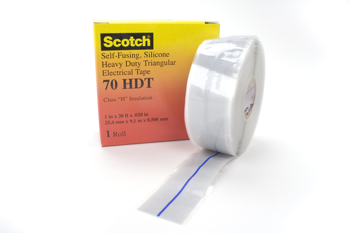 Product image for 3M 70HDT-1x30FT Heavy Duty Triangular Silicone Rubber Tape