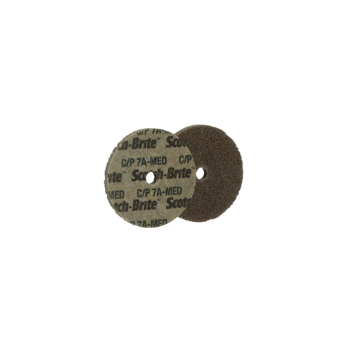 Scotch-Brite™ Cut and Polish Unitized Wheel, CP-UW, 7A Medium, 3 in x 1/2 in x 1/4 in, 20 ea/Case
