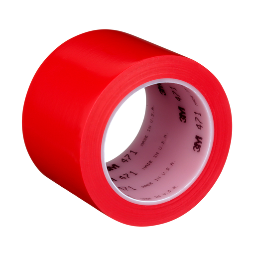 Product image for 3M 471-Red-3"x36yd-Bulk Plastic Fil