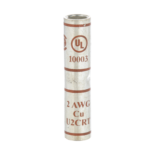 Product image for 3M 10003 Scotchlok™ Copper Standard Barrel Connector, up to 35 kV, 2AWG, 25 EA/Case (7000031370)