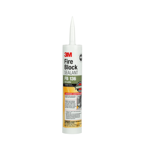 Mayer-DDS-3M™ Fire Block Sealant FB136, Gray, 10.1 fl oz Cartridge, 12/Case-1