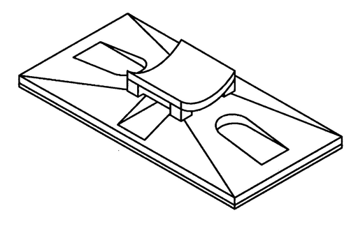 3M CTB2X1BGA-C 2 x 1 Inch 100/Bag Beige Mounting Base Product image for 3M CTB2X1BGA-C 2 x 1 Inch 100/Bag Beige Mounting Base