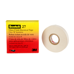 3M 27 1/2" x 66ft Glass Cloth Electrical Tape