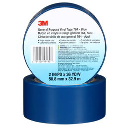 Product image for 3M 764-Blue-2inx36yd General Purpose Vinyl Tape