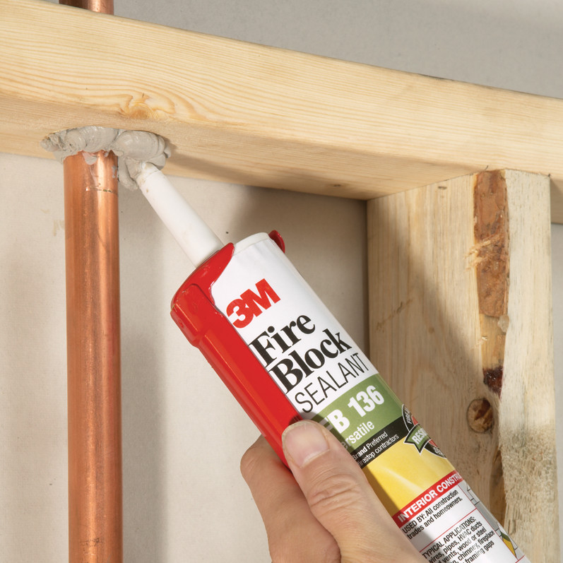 Mayer-DDS-3M™ Fire Block Sealant FB136, Gray, 10.1 fl oz Cartridge, 12/Case-2
