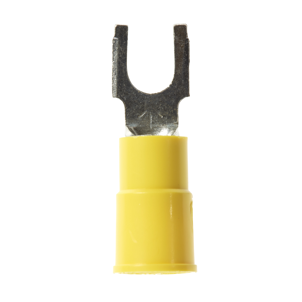 Mayer-DDS-3M™ Highland™ Vinyl Insulated Block Fork Terminal BFV10-10Q, AWG 12-10, 25/bag, 10 Bags/Case-1