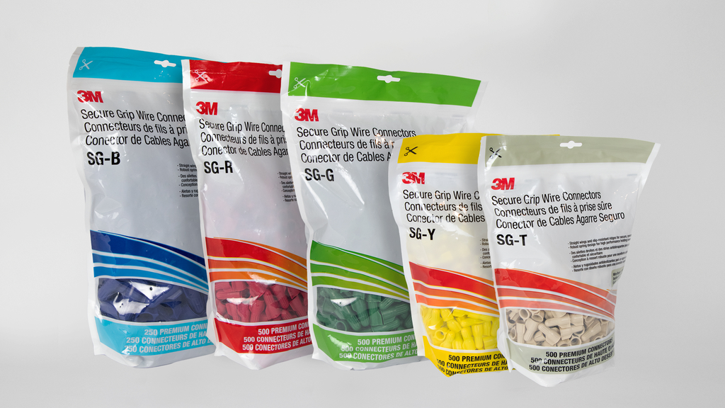 Mayer-DDS-3M™ Secure Grip Wire Connector SG-R POUCH, Red, 100 per pouch, 1000/Case-2