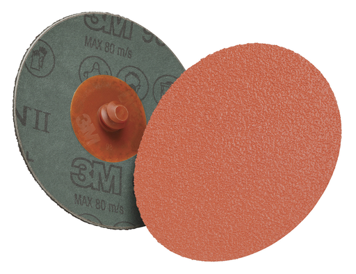 3Mâ„¢ Cubitronâ„¢ II Rolocâ„¢ Fibre Disc 987C, 60+, TR, 4 in, Die R400BB, 25/Carton, 100 ea/Case