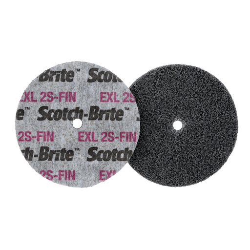Scotch-Brite™ EXL Unitized Wheel, XL-UW, 2S Fine, 3 in x 1/4 in x 1/4 in, 40 ea/Case