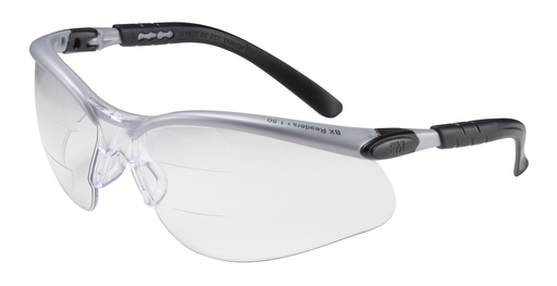 3M 7000127663 BX Dual Reader Safety Glasses with Anti-Fog Lens and Magnifying Diopters